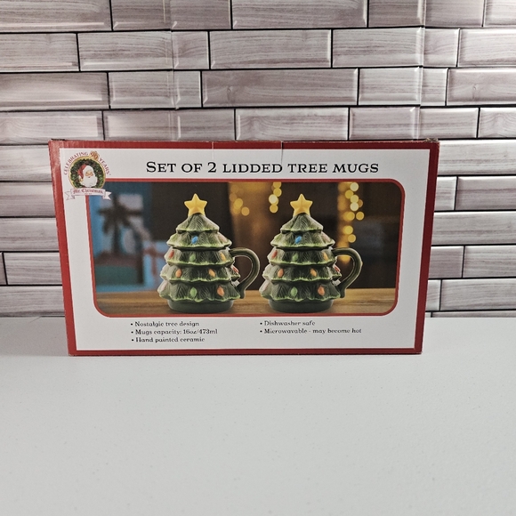 Mr. Christmas Lidded Tree Mug Set - Picture 4 of 10